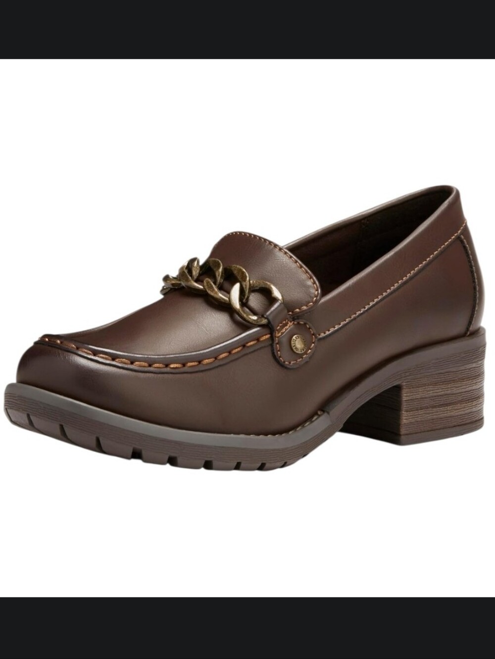 New Brown Eastland Womens Nora Lugg Sole Loafer 10
